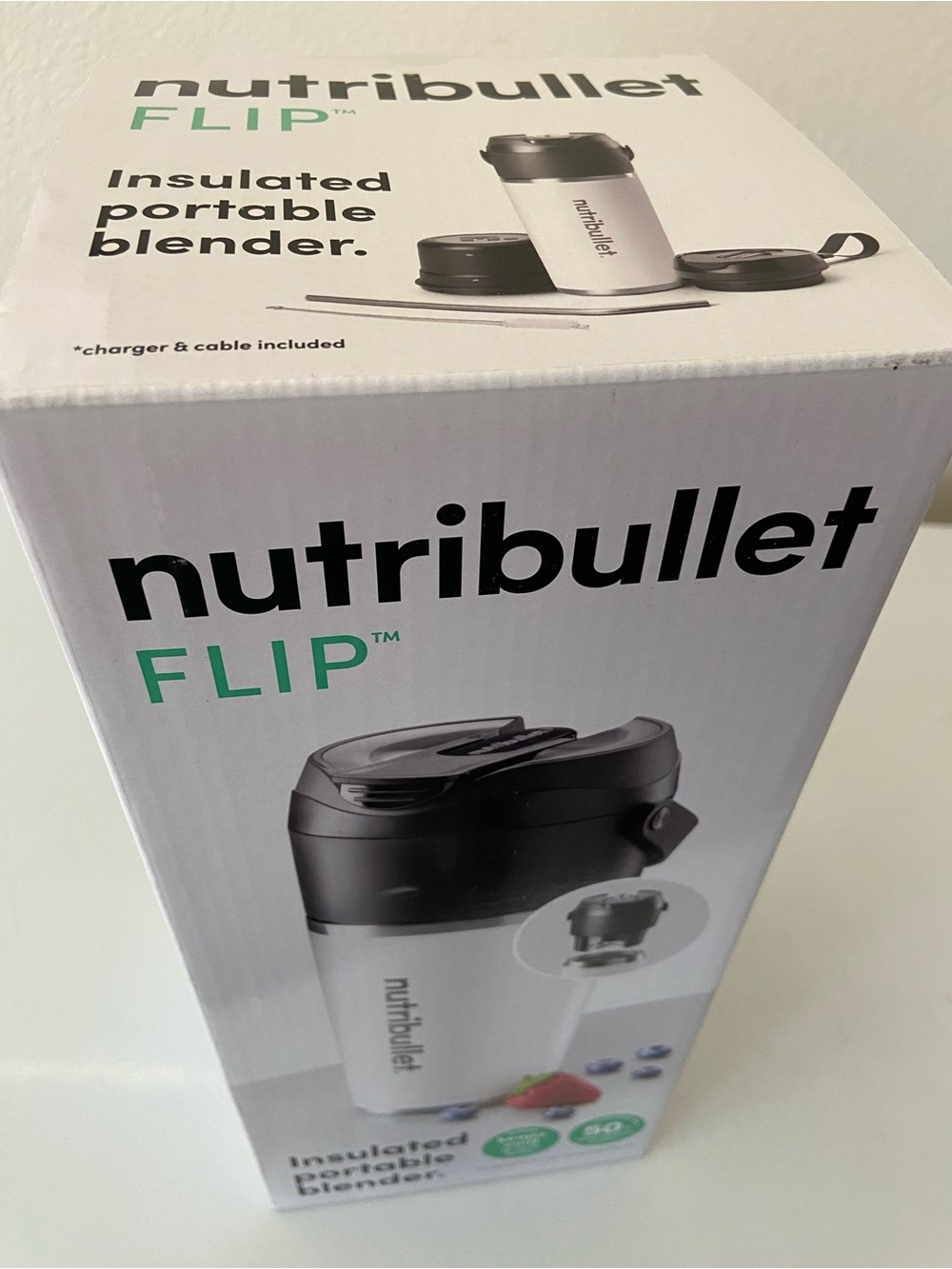 Nutribullet Flip Insulated Portable Blender - 20oz White